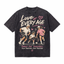 Vintage Acid Wash Love At Every Age Family Pickleball Play Together Oversized Graphic T-Shirt
