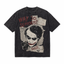 Vintage Acid Wash Joker Why So Serious Newspaper Collage Oversized Graphic T-Shirt | LAWLESSROW