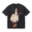 Vintage Acid Wash Funny Duck You Middle Finger Cartoon Oversized Graphic T-Shirt | LAWLESSROW