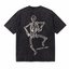 Vintage Acid Wash Dancing Skeleton LAWLESS ROW Oversized Graphic T-Shirt