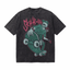 Vintage “Skate and Die” Skeleton Skater Graphic Tee | Punk Grunge Washed Oversized Streetwear T-Shirt