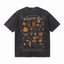 Vintage Acid Wash A Climber's Guide To Vegging Out Cartoon Vegetable Graphic Tee | Rock Climbing Vegan Unisex Oversized Heavy Cotton Streetwear T-Shirt