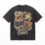 Vintage Acid Wash Skate Stamps Retro Postage Stamp Graphic Tee | Old School Skatepark Unisex Oversized Heavy Cotton Streetwear T-Shirt