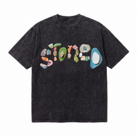 LAWLESSROW Stoned Stones Vintage Acid Wash Tee