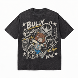 LAWLESSROW kanye west BULLY Vintage Black Acid Wash Tee