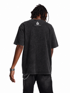 Vintage Acid Wash Brooklyn NYC Skate Life Cityscape Graphic Tee | Retro Urban Skateboarding Unisex Oversized Heavy Cotton Streetwear T-Shirt