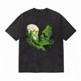 LAWLESS ROW HALLOWEEN Frankenstein ACID WASHED TEE
