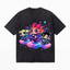 Vintage Acid Wash Retro Cartoon Skate Pixel Art Graphic Tee | 90s Animated Girl Skaters Unisex Oversized Heavy Cotton Streetwear T-Shirt