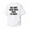 LAWLESSROW Turns White Slogan Back Print Vintage Heavy Tee