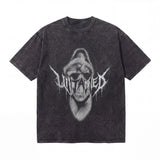 LAWLESSROW Untamed Statue Halftone Vintage Acid Wash Tee