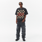 Lawless Row Vans Ghost Check Tee | Vintage Washed Streetwear
