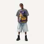 Lawless Row "Luka Doncic 60 Points Legend" Basketball Washed Grey Oversized Tee