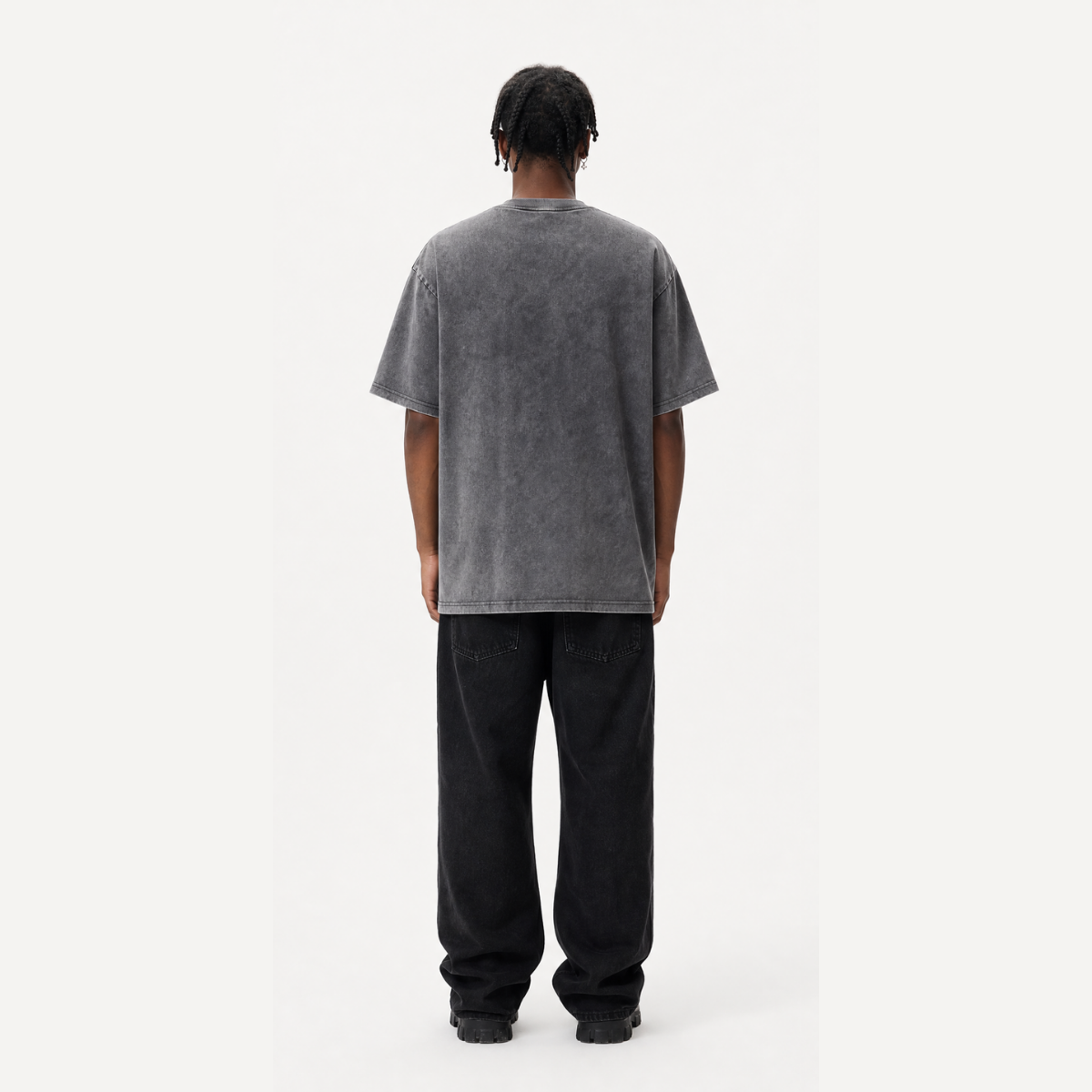 Lawless Row "Female Power On The Rock" Climbing Washed Grey Oversized Tee