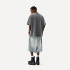 Lawless Row "Luka Doncic 60 Points Legend" Basketball Washed Grey Oversized Tee