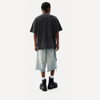 Lawless Row "Age Never Stop Skating" Washed Black Oversized Tee