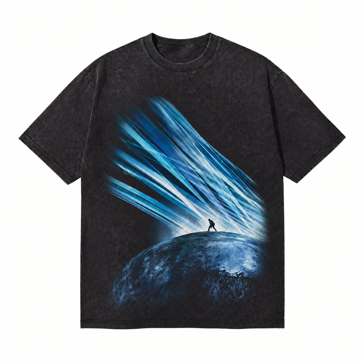 LAWLESSROW KANYE WEST Audition Black Vintage Acid Wash Tee