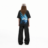 LAWLESSROW KANYE WEST Audition Black Vintage Acid Wash Tee