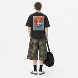 LAWLESSROW KANYE WEST kids see ghosts Black Vintage Acid Wash Tee