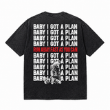 LAWLESSROW KANYE RUNAWAY Lyrics Black Vintage Acid Wash Tee