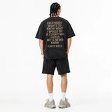 LAWLESSROW KANYE WEST Grammy Acceptance Speech Black Vintage Acid Wash Tee