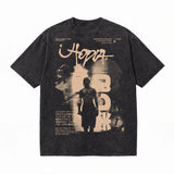 LAWLESSROW TRAVIS SCOTT CIRCUS MAXIMUS Tour Black Vintage Acid Wash Tee