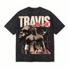 LAWLESSROW TRAVIS SCOTT Cactus Jack Graffiti Black Vintage Acid Wash Tee