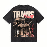 LAWLESSROW TRAVIS SCOTT Cactus Jack Graffiti Black Vintage Acid Wash Tee