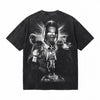 LAWLESSROW TRAVIS SCOTT Aura Legacy Black Vintage Acid Wash Tee