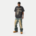 Lawless Row "Yosemite 130 BPM Route" Climbing Washed Black Oversized Tee
