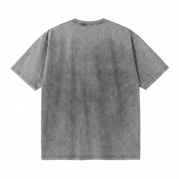 Lawless Row "FR Speed Logo" Washed Grey Oversized Tee - hover