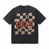 LAWLESSROW Ghost Check Tee | Vintage Washed Streetwear