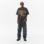 Lawless Row "Pass The Vibes" Creation of Adam Beer Washed Black Oversized Tee