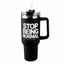 Lawless Row "Stop Being Normal" 40oz Tumbler | Matte Black Anti-Conformity Cup