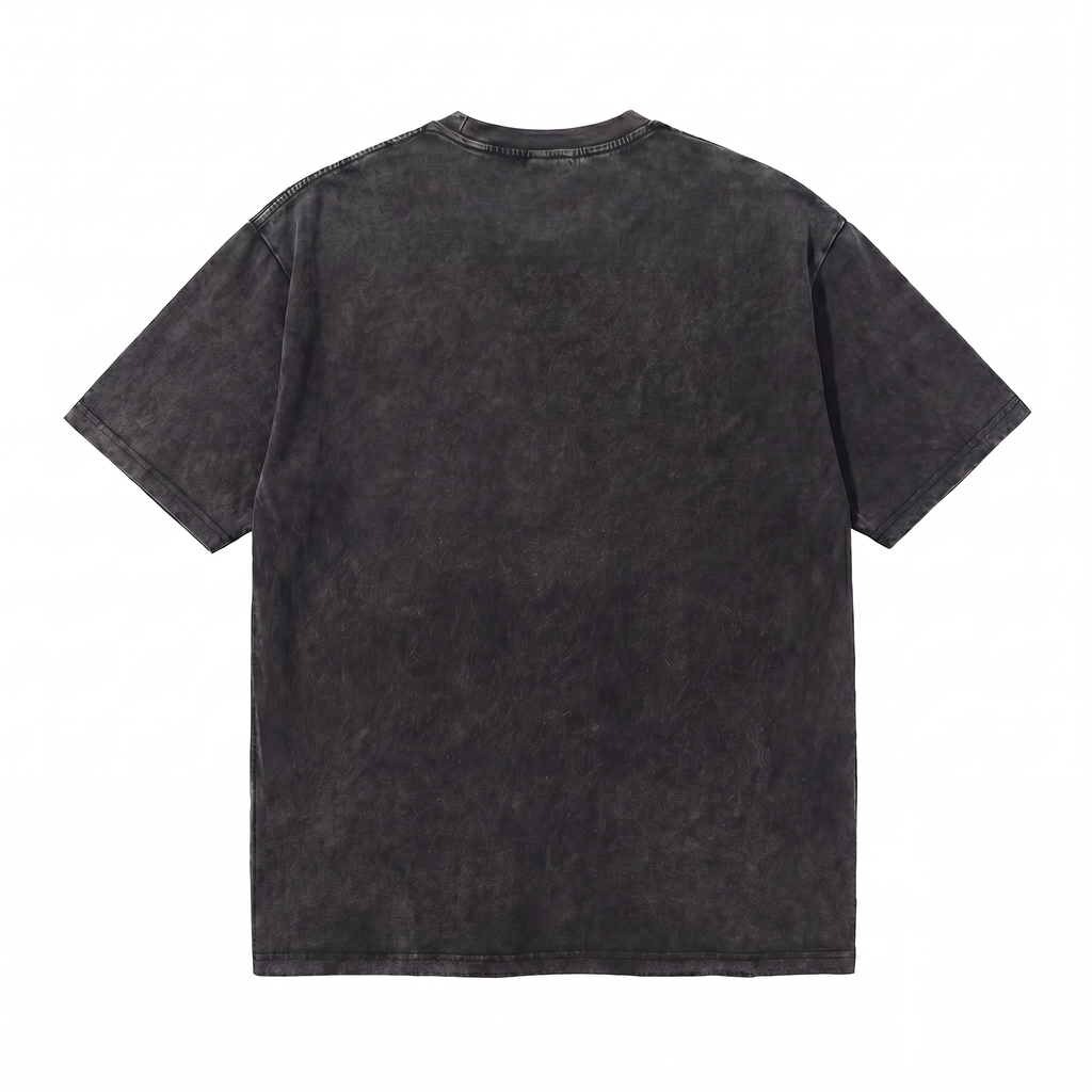 Lawless Row "Dirtbag Climb Till Dusk" Oversized Tee | Washed Black Climbing Streetwear