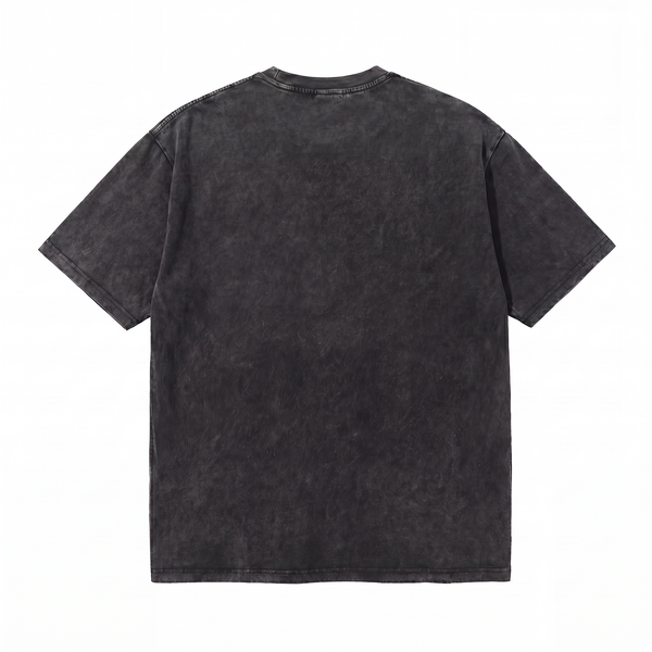 Lawless Row "Lost In The Millennium" Oversized Y2K Tee | Washed Black Streetwear - hover