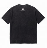 LAWLESSROW "Unchained Defiance" Heavyweight Washed Black Graphic Tee