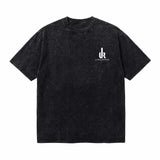LAWLESSROW TRAVIS SCOTT Inferno Scream Black Vintage Acid Wash Tee