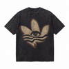 LAWLESSROW Psychedelic Lotus All Seeing Eye Wave Vintage Grain Collage Vintage Tee