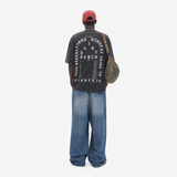 LAWLESSROW KANYE Album Tour Black Vintage Acid Wash Tee