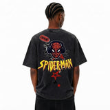 LAWLESSROW Dude. Spider-Man DJ Vintage Acid Wash Tee