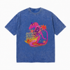 LAWLESSROW Vibrant Gradient Thylacine Text Collage Vintage Tee