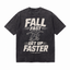 Lawless Row "Fall Fast Get Up Faster" Oversized Skate Tee | Washed Black Streetwear
