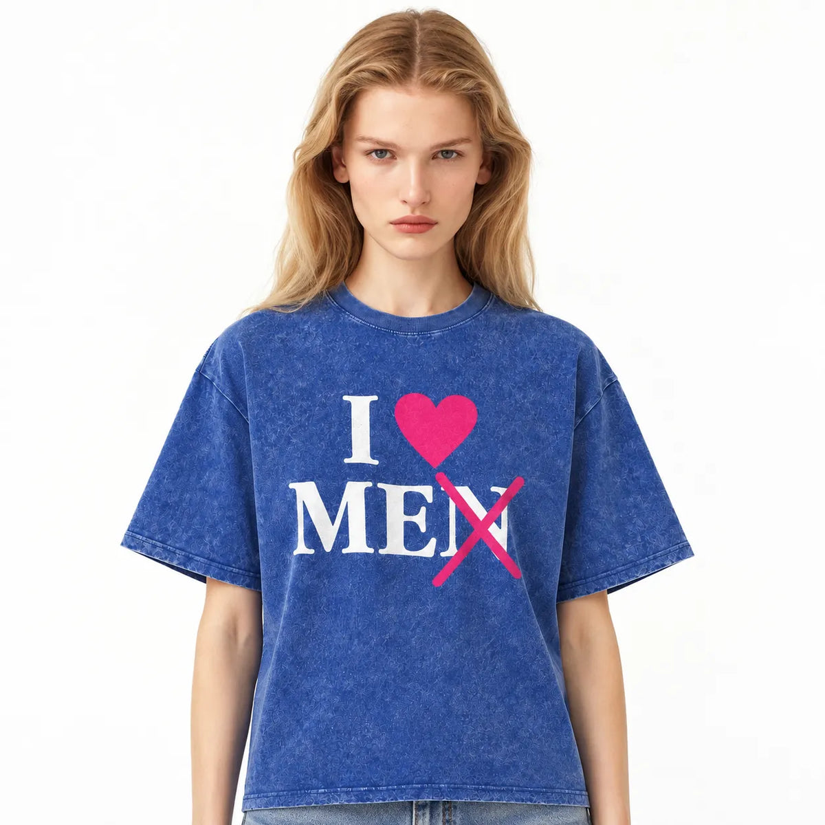 LAWLESSROW I Love Me Vintage Acid Wash Tee