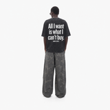 LAWLESSROW KANYE Speech Black Vintage Acid Wash Tee