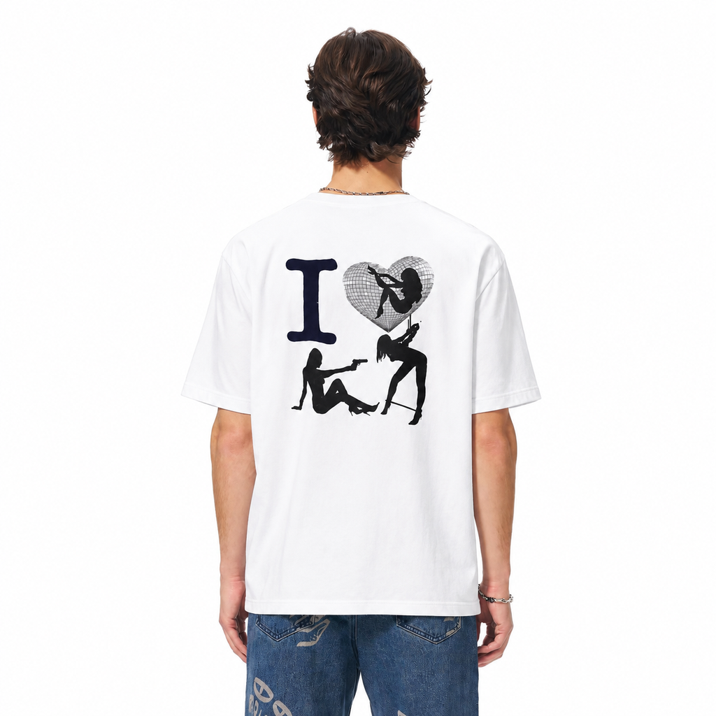 LAWLESSROW Pin-Up Gun Vintage Acid Heavy Tee