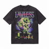 LAWLESS ROW HALLOWEEN Weird Alien ACID WASHED TEE
