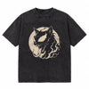 LAWLESSROW Symbiote Purr Feral Moon Vintage Acid Wash Tee