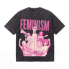 Lawless Row Feminism Gothic Washed Acid Tee