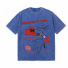 LAWLESSROW Deadpool's Plan Ouchie Crayon Doodle Vintage Acid Wash Tee