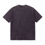 Black acid wash oversized short sleeve t-shirt on white background
